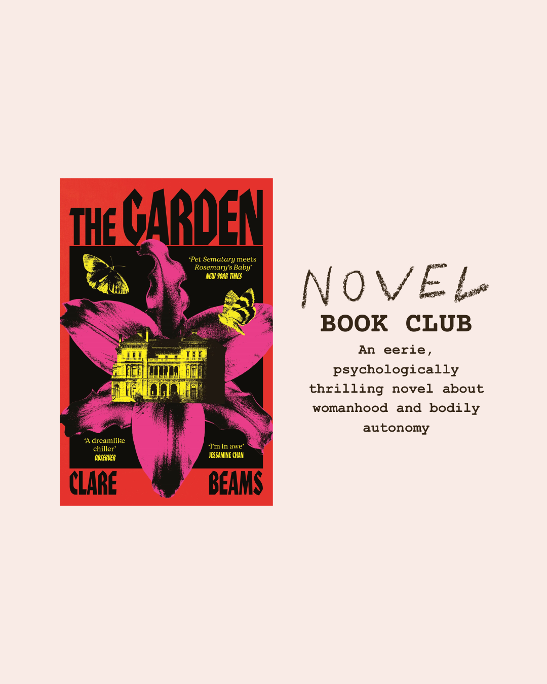BOOK CLUB - 10:30 - 11:45 - Sunday 26th October - The Garden by Clare Beams