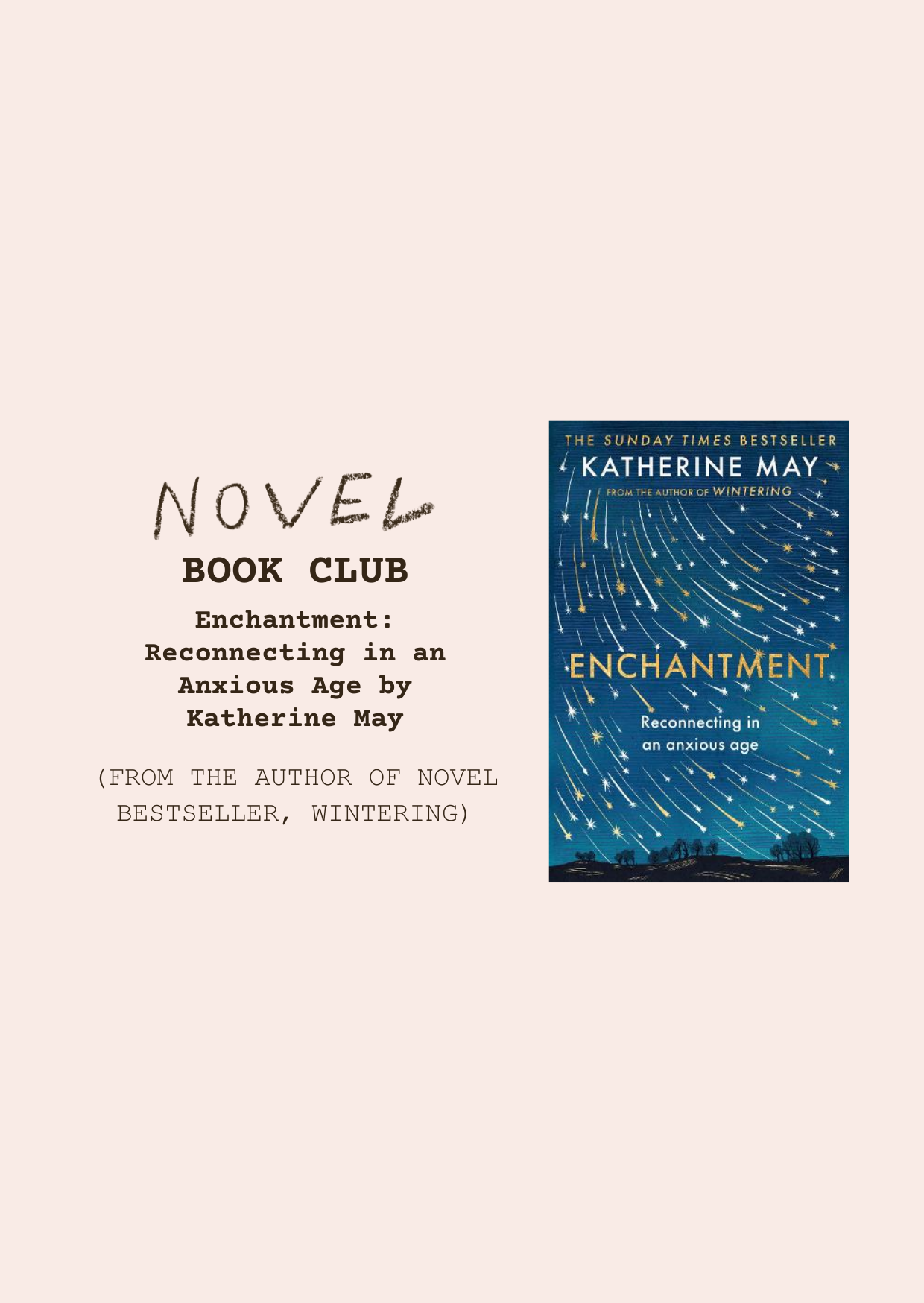 BOOK CLUB - 6:00 - 7:15PM - Wednesday 4th February - Enchantment by Katherine May