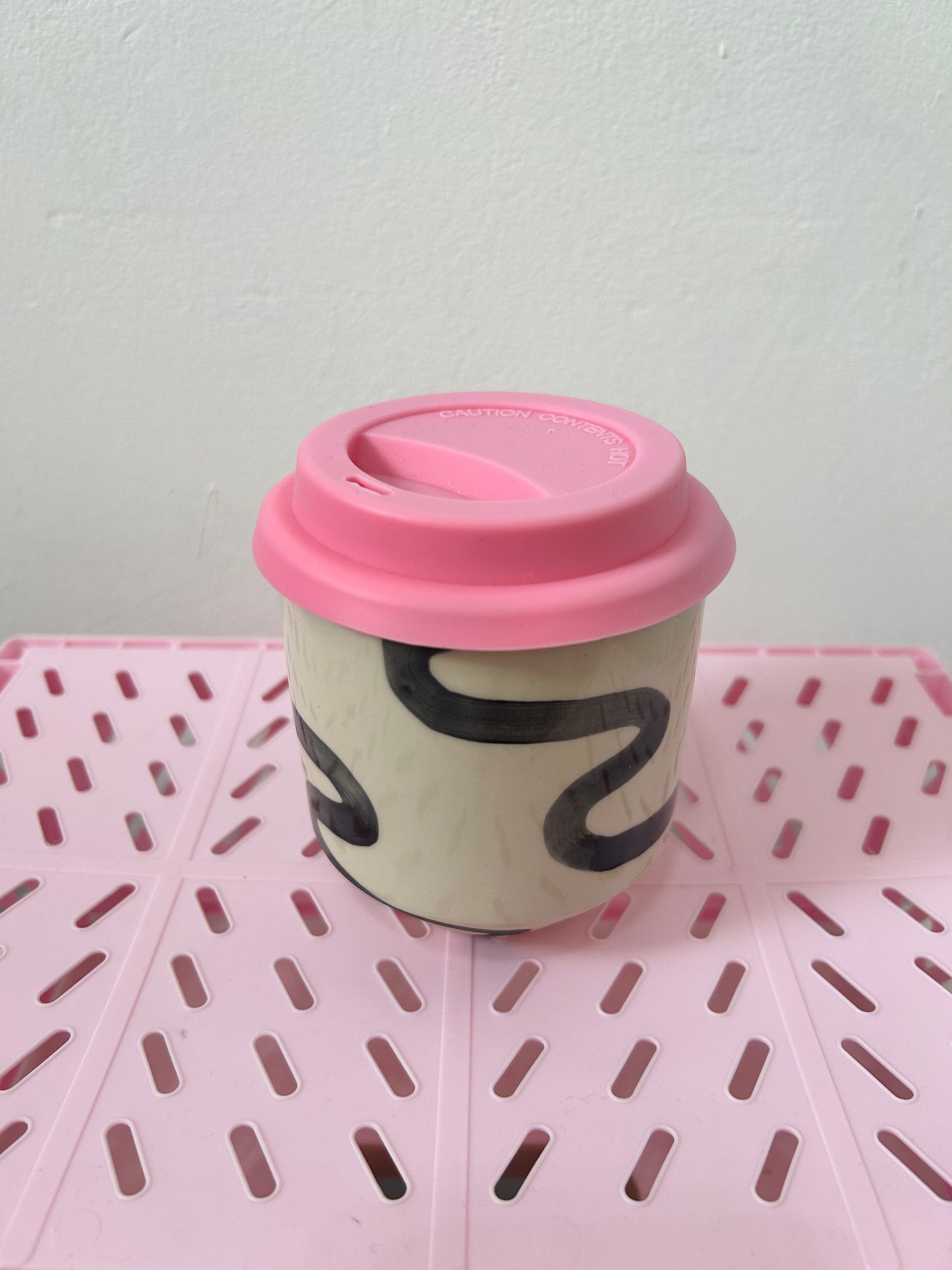 Steph Liddle ceramic travel mug