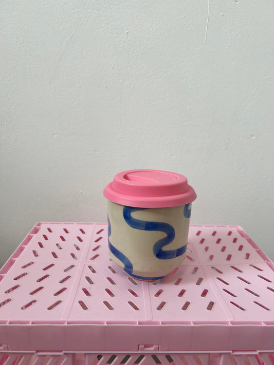 Steph Liddle ceramic travel mug